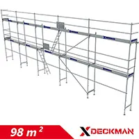98 m2 acél padlós homlokzati állvány | DECKMAN