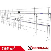 156 m2 acél padlós homlokzati állvány | DECKMAN
