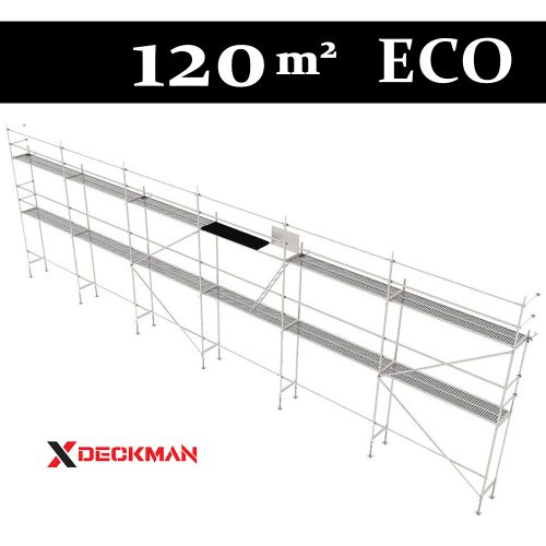 120 m2 ECO acél padlós homlokzati állvány | DECKMAN