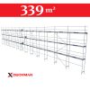 339 m2 acél padlós homlokzati állvány | DECKMAN