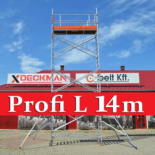 Deckman Profi L guruló állvány 14m munkamagasság