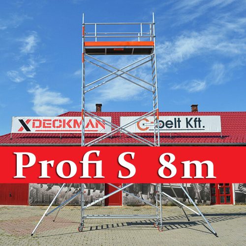 Deckman Profi S guruló állvány 8 méter munkamagasság