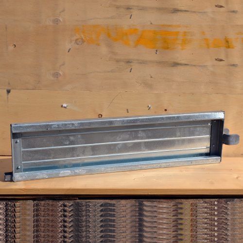 Deckman állvány acél lábdeszka végzáró 15x75cm (horganyzott acél)