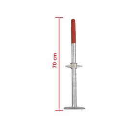 Deckman állvány állítható csavaros talp 70cm (horganyzott acél)   Deckman állvány állítható csavaros talp 70cm (horganyzott acél)